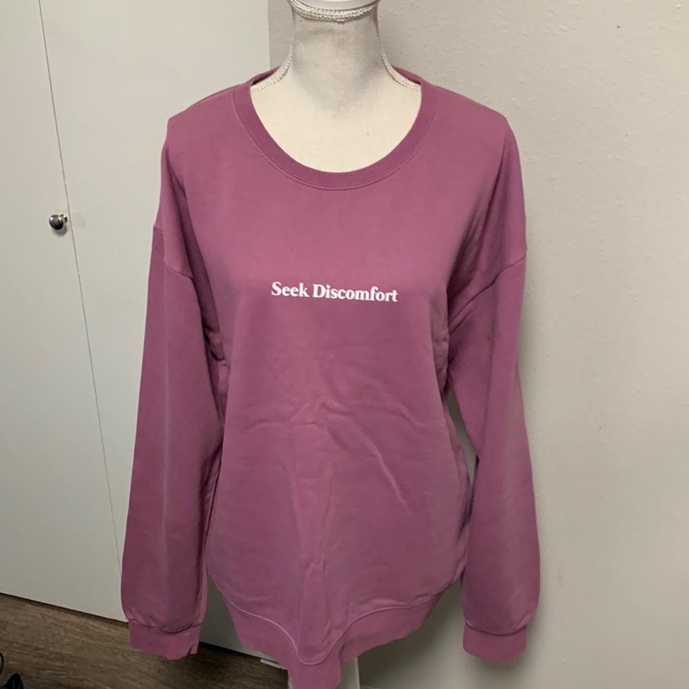 Seek Discomfort crewneck